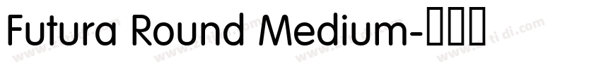 Futura Round Medium字体转换